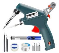 Internally Heated Industrial Laser Welding Tools, 【Upgrade】 Laser Welding Gun, Automatic Corded Solder Iron Internal Heat, Manual Soldering Gun for Industrial Home DIY (Green)