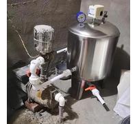 Internally Washable 304 Stainless Steel Pressure Tank with Insulated Jacket for Domestic, Industrial and Agricultural Use((95x40cm/37x15in) 100L/26.4Gal)
