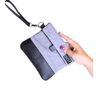 INTERNATIONAL BRANDS EXCESS STOCK TRADING U.K. I BEST U.K iBest UK Smell Proof Bag | Brown, Black Colour Leather | Stash Travel Essentials (Black)