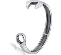 INTERNATIONAL BRANDS EXCESS STOCK TRADING U.K. I BEST U.K Mens Bracelets, Silver Cuff Bangle, Vintage Motorcyclist Gift for Men (Spanner Vintage)