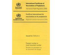 International Certificate of Vaccination Pack of 1