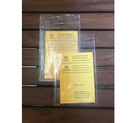 International Certificate of Vaccination - World Health Organization Bilingual version - Pack of 2 with 2 Plastic Protective Covers