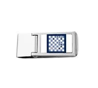 International Chess Composition Tactic Slim Money Clip Stainless Holder Pocket Wallet