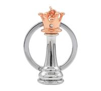 International Chess Key Chain King Queen Chess Man Ring Exquisite Birthday Gift Jewelry, フリーサイズ