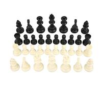 International Chess Pieces Plastic Intellectual Educational Game For Children Adults PP Material King Height 75mm 34 Pieces