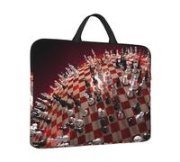 International chess Printed 14in Laptop Case Sleeve Bag – Portable Handle & Zipper – Ideal for Travel, Business & Office Use