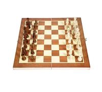 International Chess Set - 3 in 1 Travel Games: Chess, Backgammon, and Draughts with Pieces Included