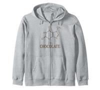 international chocolate day Funny Chocolate Lovers Chemistry Zip Hoodie