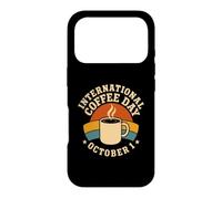 International Coffee Day October 1 Retro Coffee Mug Case for iPhone 17 Pro