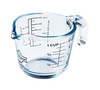 International Cookware Arcuisine Borosilicate Silicone Cate Glass Measuring Cup 8.5 Oz