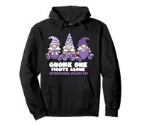 International Epilepsy Day Gnome One Fight Alone Wear Purple Pullover Hoodie
