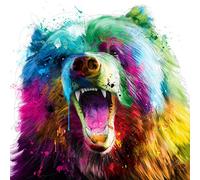 International Graphics - Finished Picture - Patrice, Murciano - ''Bear Pop''- 30 x 30 cm - Direct printing on acrylic glass