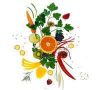 International Graphics - Finished Picture - Peter, Hillert - ''Vitamines II''- 30 x 30 cm - Direct printing on acrylic glass