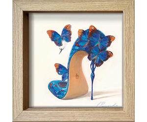 International Graphics Framed Postcards, The Product is Made of Different Materials-See Detailed Description, Natural Wood, 16L x 16B cm