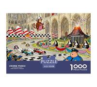 International Knitting Grand Prix Wooden Jigsaw Puzzle Waterproof 1000 Piece Puzzles for Adults Gifts Impossible Challenging Games