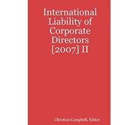 International Liability of Corporate Directors [2007] II
