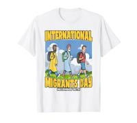 International Migrants Day December 18th Value Graphic T-Shirt, Men, White, S