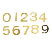 International Miniatures by Classics Dollhouse Miniature Brass House Numbers 0-9