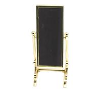 International Miniatures by Classics Dollhouse Miniature Gold Rectangular Floor Tilting Mirror