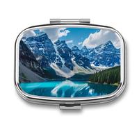 International Moraine Lake Travel Pill Box Portable Pill Organizer Medical Box Pill Case Pill Container for Men Women