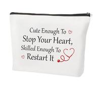 International Nurses Day Gifts, Thank You Nurse Paramedic Medical Student Make-up Cosmetic Toiletry Bag Pouch Handbag Makeupbag Appreciation Birthday Graduation Retirement Christmas for Women Decorate
