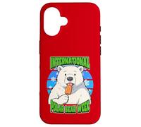 International Polar Week Celebrate Bear Migrating Case for iPhone 16
