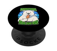 International Polar Week Celebrate Bear Migrating PopSockets Adhesive PopGrip