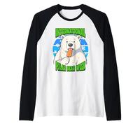 International Polar Week Celebrate Bear Migrating Raglan Baseball Tee