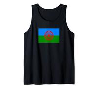 International Romani Flag Gypsy Flag Romanko Flako Men Women Tank Top