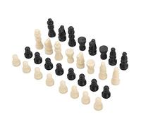 International Solid Chess Pieces Set 32pcs PVC Chess Game Pieces for Indoor Outdoor Fun 13mm Diameter Lightweight Durable