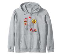 International Space Mission Postage Stamp Zip Hoodie