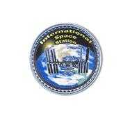 International Space Station Embroidered Patch - Sew or Iron On, Collectible Explorer Patch for Backpacks and Jackets | 4" Diameter | Spartan and the Green Egg Explorer Series
