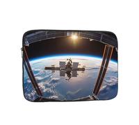 International Space Station Picture Laptop Case 17 inch Shockproof Protective Notebook Case Water Resistant Computer Bag Carrying Computer Bag Portable Laptop Sleeve Briefcase for Men Women