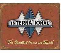 International Truck Service Garage Distressed Retro Vintage Metal Tin Sign TIN SIGN 7.8X11.8 INCH