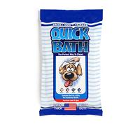 International Veterinary Sciences IVS Quick Bath Dog Towelettes, Removes Odor, Extra Thick and Heavy Duty for Small/Medium Dogs, Made in the USA, 10 Count Pack