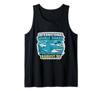 International Whale Shark Day August 30 Retro Ocean Design Tank Top