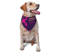 International Women'S Day 2025 Embrace Equity Dog Bandanas Triangle Bibs Pet Scarf For Small Medium Large Dogs And Cat