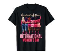International Women's Day 8 March 2025 Black Women Inspire T-Shirt