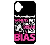 International Women's Day March 8th Break The Bias Case for iPhone 16 Plus