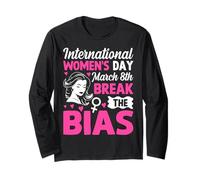 International Women's Day March 8th Break The Bias Long Sleeve T-Shirt