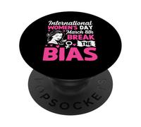 International Women's Day March 8th Break The Bias PopSockets Adhesive PopGrip