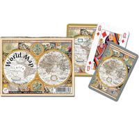 Piatnik Playing Cards - World Map, double deck
