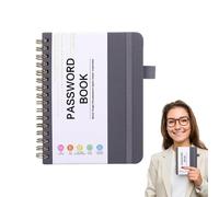 Internet Address Organizer - Compact A6 Password Log Portable Hardcover Record Book Efficient Family Friends Contact Manager | Easy Access Organizer for Home Office Secure Information Storage