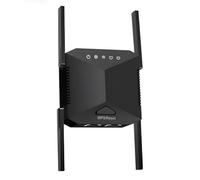 Internet Booster, Newest WiFi Repeater with Ethernet Port, 4 Antennas WiFi Range Extender, Covers Up to 5000 Sq, 45 Devices Home Wireless Signal Booster, Compatible with All Internet Boxes, Black