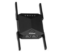 Internet Booster WiFi Extender with Ethernet Port 4 Antennas Ethernet Port 2.4Ghz WIFI Repeater Wireless Signal Extender Boosters Quick Setup for Home Network Black UK Plug