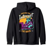 Internet Cat Bro the Ultimate Geek Zip Hoodie