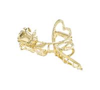 Internet Celebrity Taking Photo Ponytail Hair Claw With Rose Shape Shinning Hair Catch For Woman Teens High Ponytail