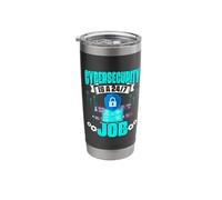 Internet Computer Programmer Cyber Security Job Stainless Steel Insulated Tumbler