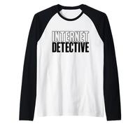 Internet Detective - True Crime Podcast Stay at Home Sleuth Raglan Baseball Tee