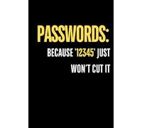 Internet Password Logbook - Hardcover Password Book for Internet Website Address Login - 6" x 9" Password Keeper and Organizer with Notes Section
